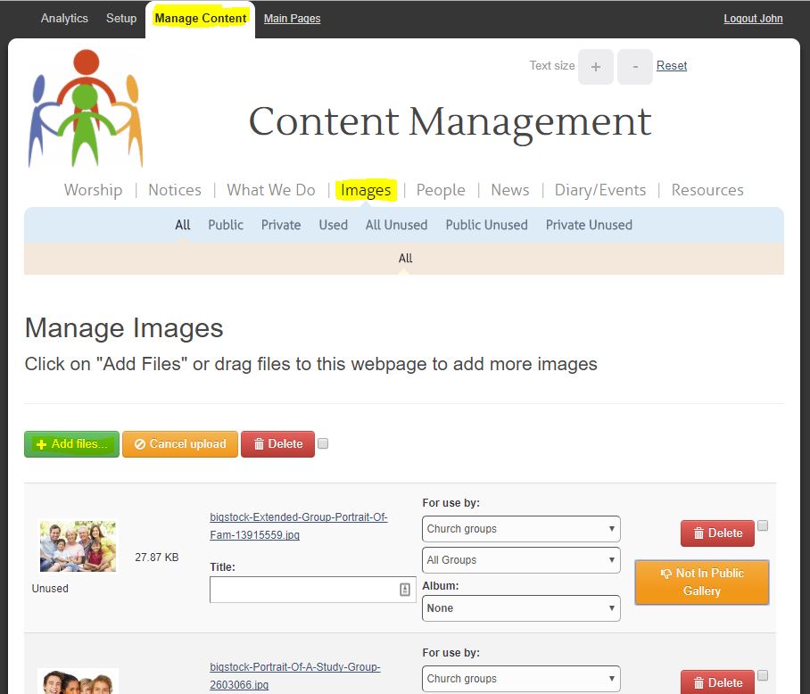Image Management